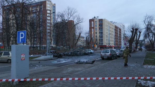 Последствия обстрела центра Белгорода ВСУ