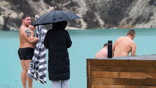 Освящение воды в Скалистом