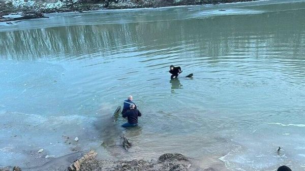 На реке Кубань девочка провалилась под лед