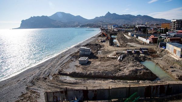 Реконструкция набережной в Коктебеле
