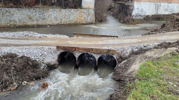 Река Демерджи в Алуште вышла из берегов