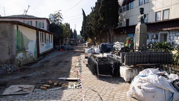 Реконструкция улицы в Алупке Реконструкция улицы в Алупке