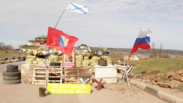 Место гордости и скорби: блокпост Шайба весной 2014 года Место гордости и скорби: блокпост Шайба весной 2014 года