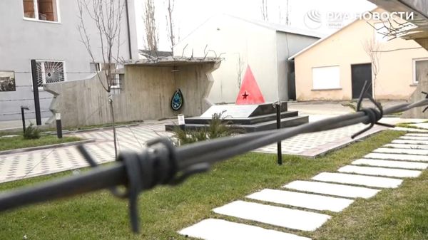 Мемориальный сквер на месте концлагеря Картофельный городок