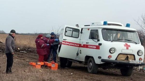 На месте подрыва автобуса с пассажирами в ЛНР