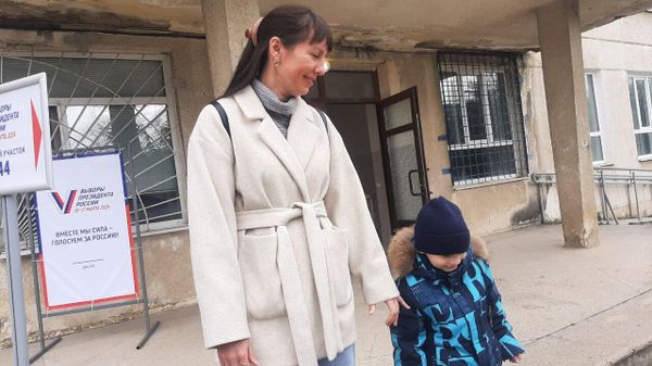 Выборы президента России, участки для голосования в Феодосии