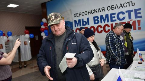 Выборы президента России в Геническе. Обстановка в городе