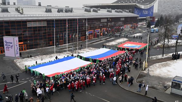 На выставке Россия состоялось праздничное шествие Крым — Севастополь — Россия НАВСЕГДА
