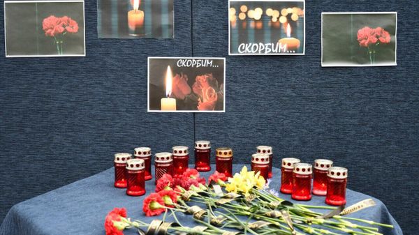 Мемориал в память о погибших в теракте в Крокус Сити Холле в Красногвардейском Мемориал в память о погибших в теракте в Крокус Сити Холле в Красногвардейском