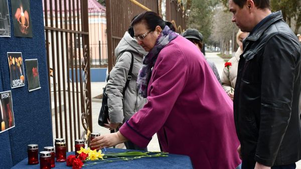 Мемориал в память о погибших в теракте в Крокус Сити Холле в Красногвардейском Мемориал в память о погибших в теракте в Крокус Сити Холле в Красногвардейском