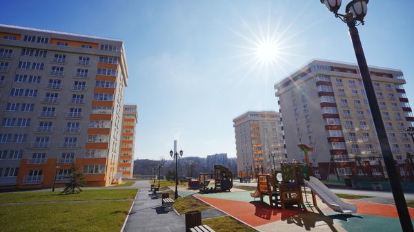 Новые жилые дома в Мариуполе.