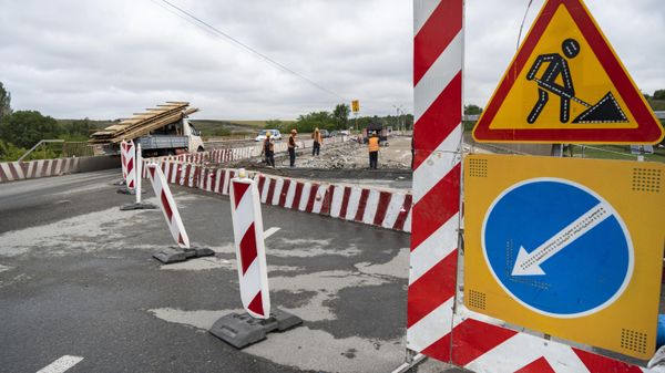 Ремонт двухуровневой развязки в Симферополе