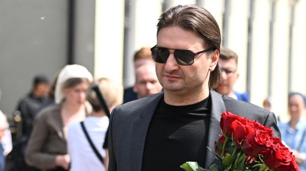 Генеральный директор Московского государственного цирка Эдгард Запашный на церемонии прощания с заслуженной артисткой РФ Анастасией Заворотнюк 
