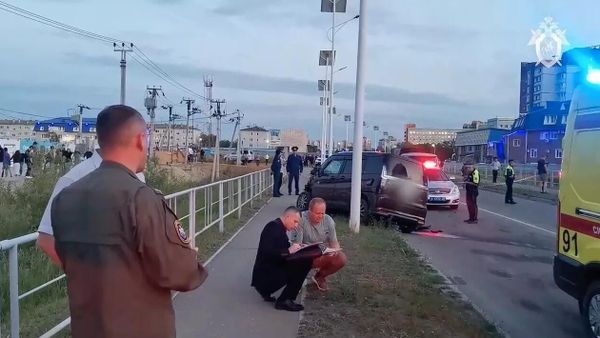 Место ДТП в Благовещенске