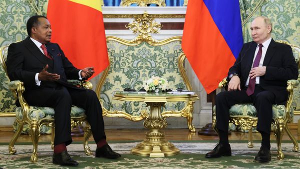 Президент Владимир Путин встретился с президентом Конго Дени Сассу-Нгессо