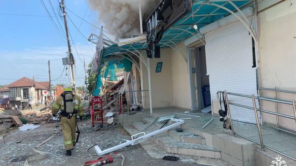 В Апшеронске в результате взрыва газа разрушено здание
