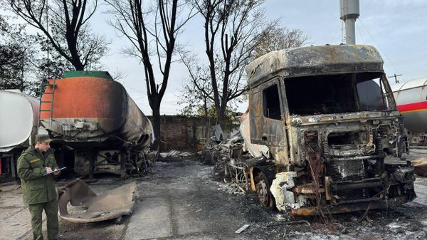 Расследование возгорания грузовика-газовоза в Симферополе
