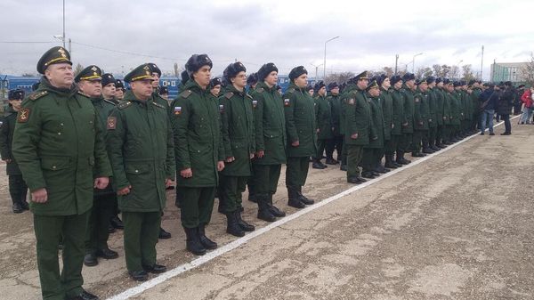 Первая отправка призывников осеннего призыва в Симферополе Первая отправка призывников осеннего призыва в Симферополе