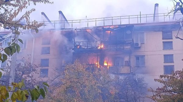 Пожар в Севастополе