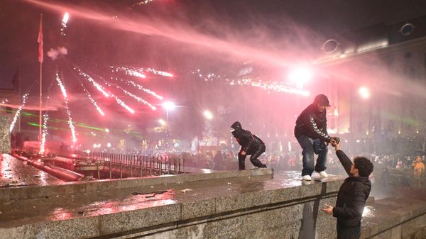 Акция протеста оппозиции в Тбилиси