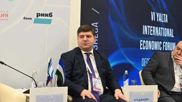 Министр промышленности Крыма Анушаван Агаджанян. VI Ялтинский международный экономический форум в Уфе