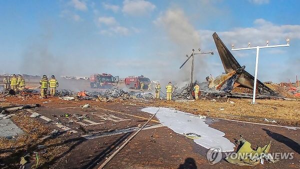 Крушение самолета  в аэропорту Муан в Южной Корее