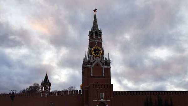 Спасская башня Московского Кремля.