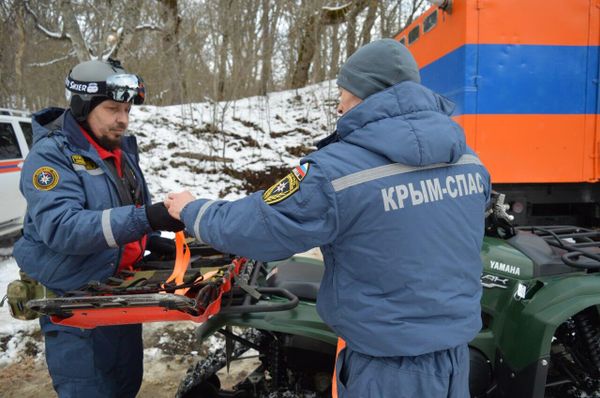 Дежурство спасателей на плато Ай-Петри