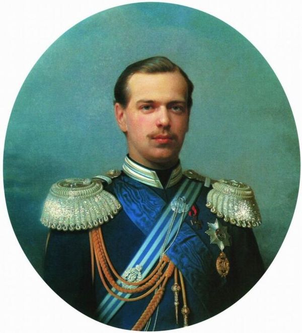 Портрет великого князя Александра Александровича в свитском сюртуке (С. К. Зарянко, 1867)