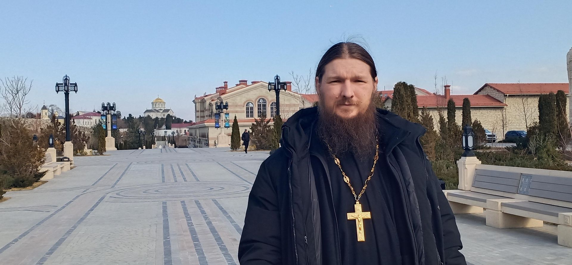 Насельник Свято-Владимирского Херсонесского монастыря, иеромонах Анастасий (Байков) - РИА Новости, 1920, 09.03.2025
