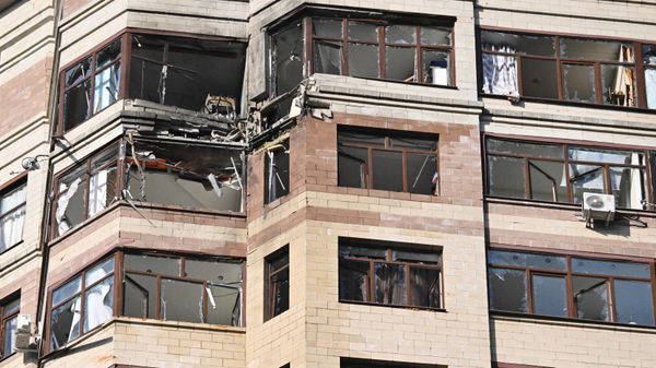 Последствия атаки БПЛА в Москве и Московской области