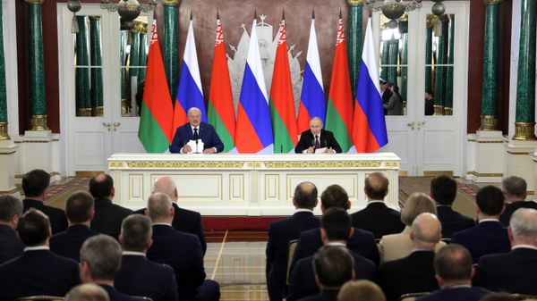 Встреча президента Владимира Путина с президентом Белоруссии Александром Лукашенко