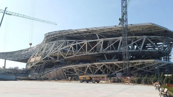 Строительство культурного кластера на мысе Хрустальном. Театр оперы и балета Строительство культурного кластера на мысе Хрустальном. Театр оперы и балета