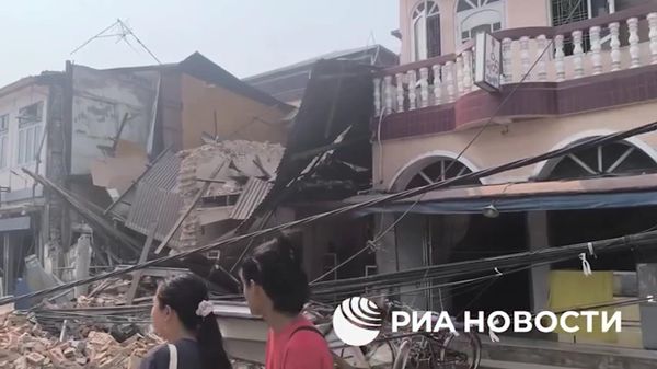 Последствия землетрясения в Мьянме
