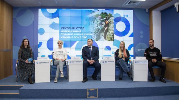 Пресс-конференция Молодежный гуманитарный фронт Крыма в зоне СВО
