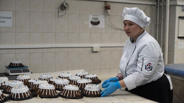Освящение пасхальных куличей и кексов