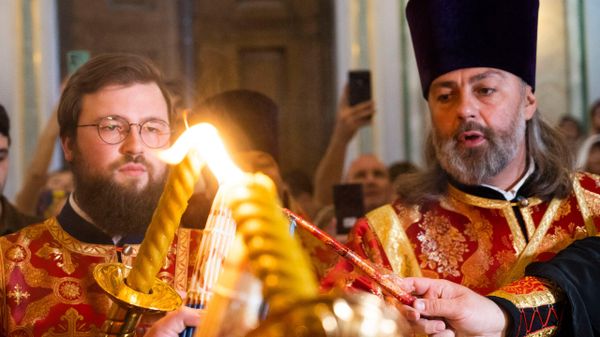 Благодатный огонь в Симферополе