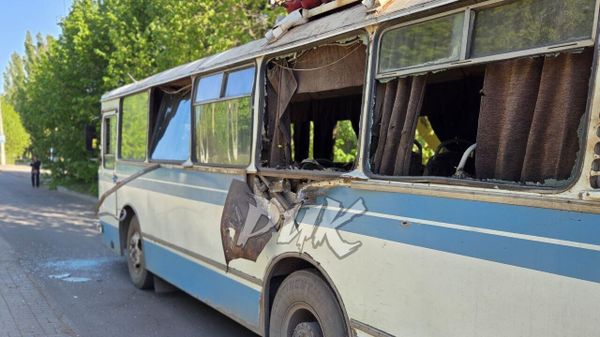 Атака ВСУ по автобусу в Горловке. Архивное фото