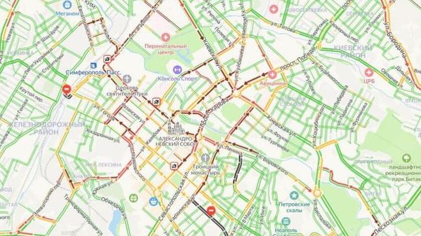 Пробки в Симферополе 30 апреля 2025 года