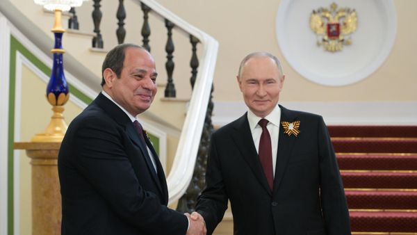 Президент РФ Владимир Путин и президент Египта Абдель Фаттах Ас-Сиси
