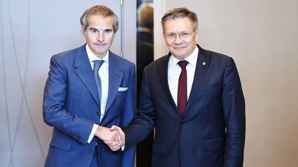 Переговоры генерального директора Росатома Алексея Лихачева и главы МАГАТЭ Рафаэля Гросси