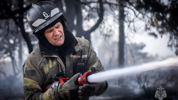 Тушение ландшафтного пожара