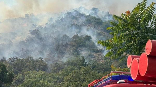 Пожар на горе Кастель под Алуштой