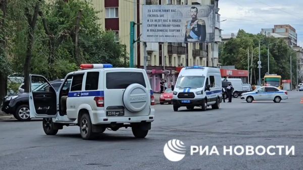 Кадры с места взрыва в Луганске
