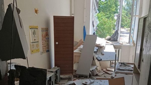 Обстрел ВСУ поликлиники в Новой Каховке