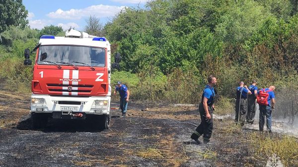 Пожар в селе Клиновка Симферопольского района Крыма
