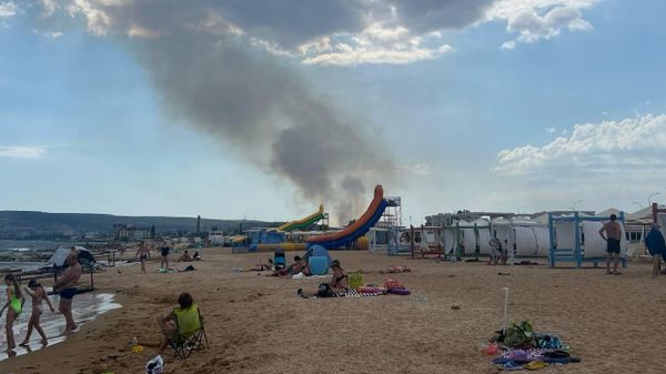 Пожар в селе под Феодосией