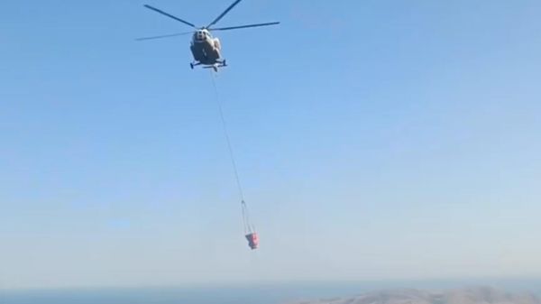 Тушение пожара под Судаком