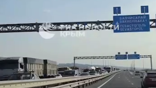 Ситуация на въезде в Симферополь со стороны Бахчисарая