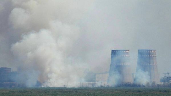 Пожар возле ЗАЭС